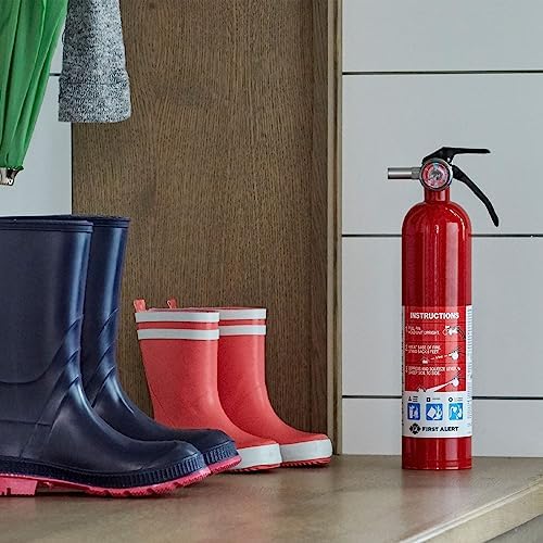 First Alert Fire Extinguisher, Standard Home Use | HOME1 UL RATED 1-A:10-B:C, Red 4-Pack
