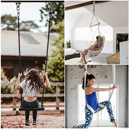Heavy Duty Swing Hangers for Wooden Sets 2000 LB Capacity Hammock Hanger 360 Swivel Stainless Steel Swing Hardware Accessories 2 Packs for Porch