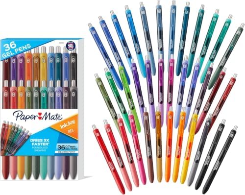 Paper Mate InkJoy Gel Pens, Assorted, Medium Point (0.7mm), 14 Count - Smooth Writing, Back to School, Teacher Supplies, Journaling, Note-Taking, Doodling
