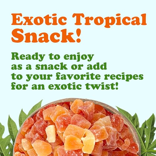 Food to Live Dried Diced Papaya, 10 Pounds Kosher, Vegan, Sweetened, Unsulfured, Bulk