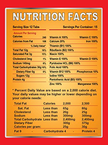 Survival Tabs – Emergency Food Supply – 10-Day Chocolate Tabs, High-Protein | Loaded with 15 key vitamins and minerals for everyday energy needs - fits neatly in backpacks, glove boxes, or pantry shelves
