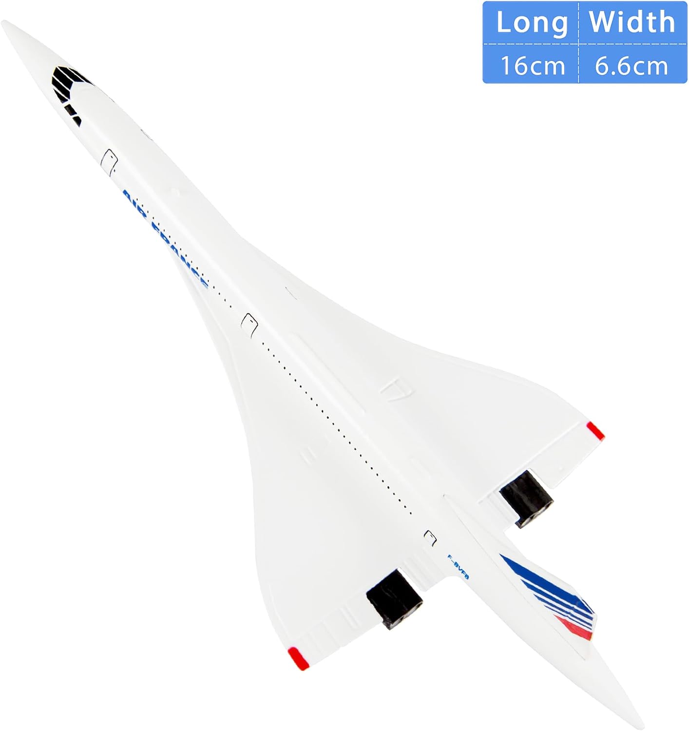 24-Hours The Air France F-BVFB Concorde Alloy Metal Souvenir Model Airplane