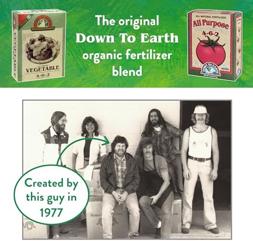 Down To Earth All Natural Fertilizers Organic All Purpose - 4-6-2, 25 lb | Plant Food for Tomatoes, Peppers, Eggplant, Squash, Herbs, Flowers