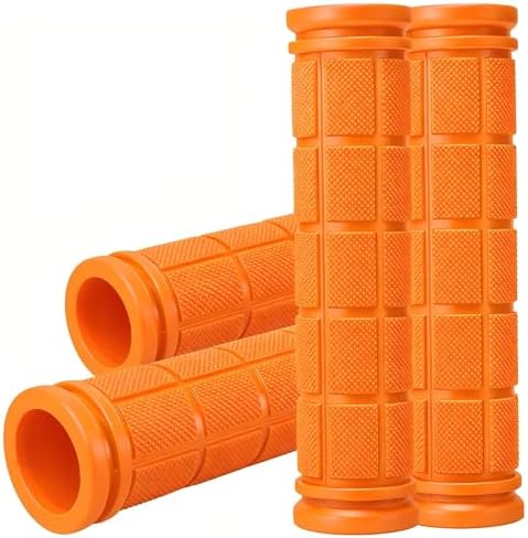 CHUNZEXI 4 PCS Bike Handlebar Grips, Rubber Bicycle Bar Grips Replacement, Non-Slip Handle Grips for Kids Bikes, Scooters, BMX