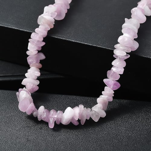 Kunzite 300.00 ctw Chips Necklace 24 Inches