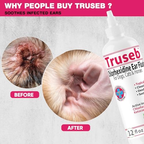Truseb Maximum Strength Dog Ear Infection Treatment Flush