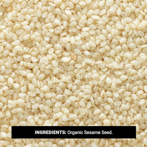 Frontier Co-op Organic Sesame Seed Hulled Whole, Certified Organic, Kosher, Bulk Spice | 16 Ounce (Pack of 1)