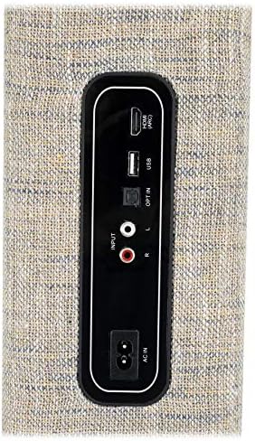 Rockville ONE-Tower Black Bluetooth Tower Speaker with HDMI/Optical/RCA