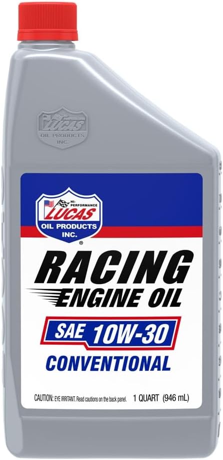 Lucas Oil SAE 20W-50 Racing Engine Oil, 5 Quart (Pack of 1)