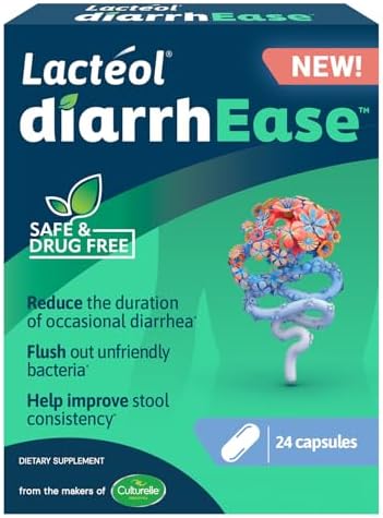 Lactéol diarrhEase Postbiotic, Helps with Occasional Diarrhea, 10 Count | Lactobacillus LB Postbioitic, Drug-Free Helps Restores Gut Microbiota Balance*, Ages 6+, Results Within One Day