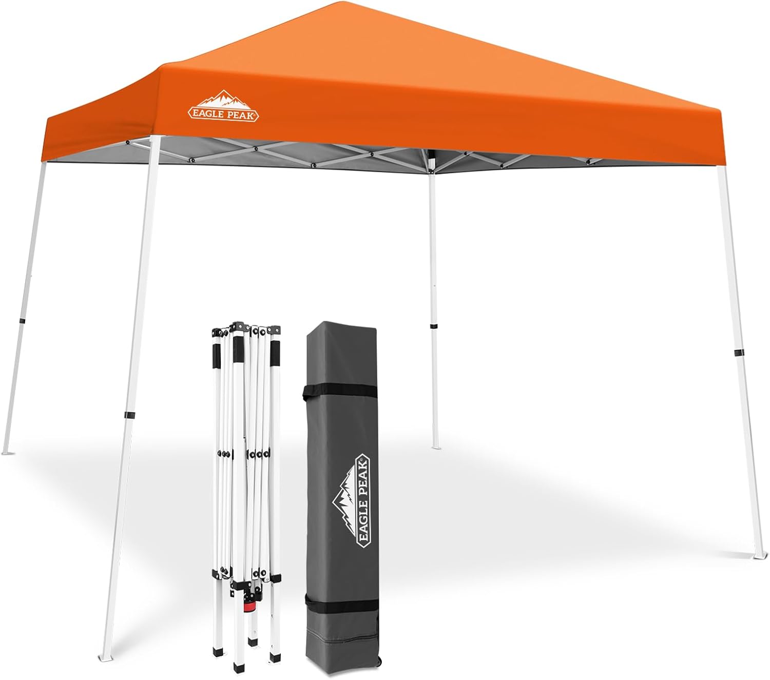 EAGLE PEAK 10x10 Slant Leg Pop Up Canopy Tent, Blue