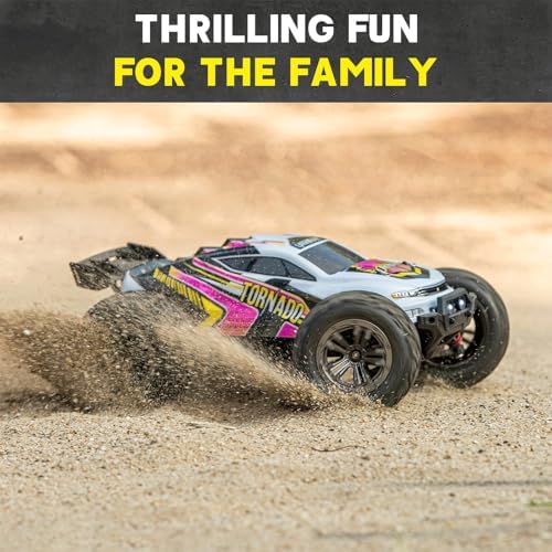 4x4 RC Cars for Adults 48kmh High-Speed - 1:12 Scale Large Waterproof Remote Control Truck, Offroad Electric Monster Car, 2 Batteries 30+ Min Play