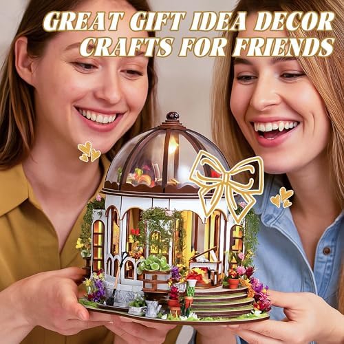 Kisoy Romantic and Cute Dollhouse Miniature DIY House Kit Creative Room Perfect DIY Gift for Friends,Lovers and Families (Sunny Holiday Time)