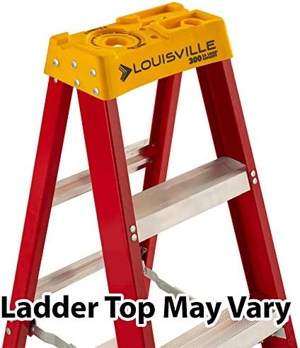 Louisville Ladder 4-Foot Fiberglass Step Ladder, 300-Pound Load Capacity, Type IA, L-3016-04
