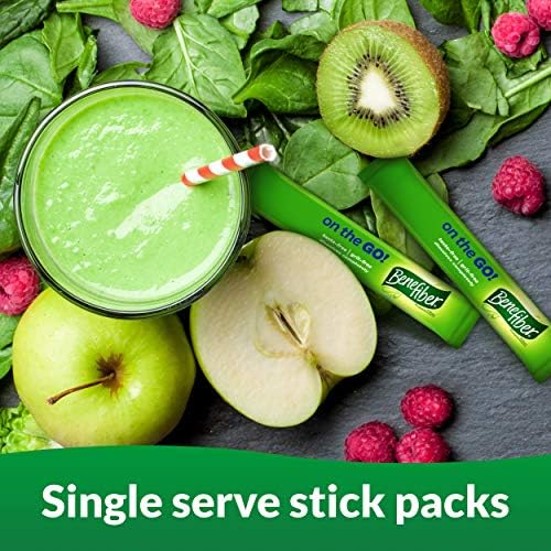 Benefiber Daily Prebiotic Dietary Fiber Supplement Powder Stick Packs, 28 Sticks