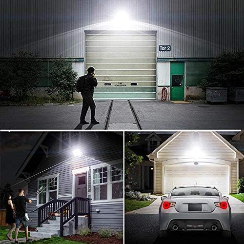 Dusk-to-Dawn Security Lights with Motion Sensor, 5000K IP65 Waterproof Outdoor, 280W Equiv. 110V 120V Dual-Head Rotatable LED Flood Light for Porch, Garage, Yard, Driveway
