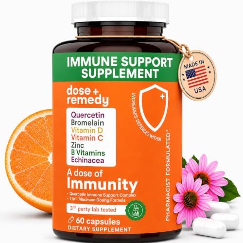 Dose of Immunity Immune Support Supplement & Booster for Adults, Zinc, 60ct