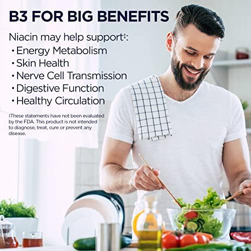 Kal 50 Mg Niacin Tablets, 200 Count | Healthy Metabolism, Skin, Nerve & Digestive Support - Vitamin B3 - 200 Servings - Vegetarian, Lab Verified