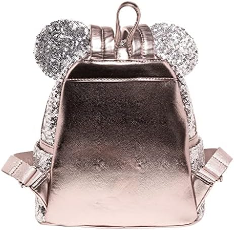 Loungefly Disney Minnie Mouse Silver Sequin Mini Backpack