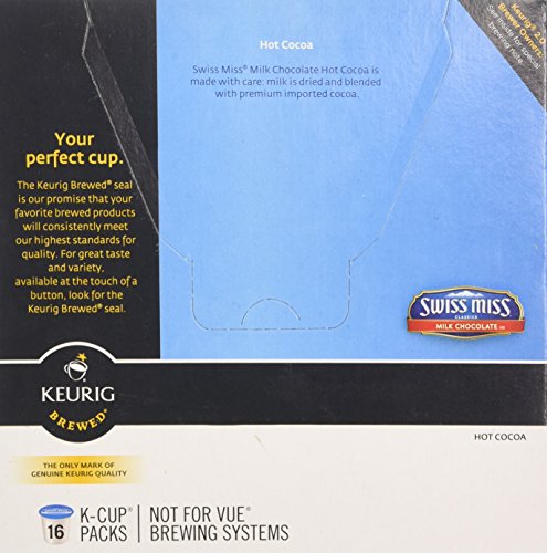 Swiss Miss Hot Chocolate K-Cup16- 0.52 oz/ EA, NET WT 8.32 Ounce