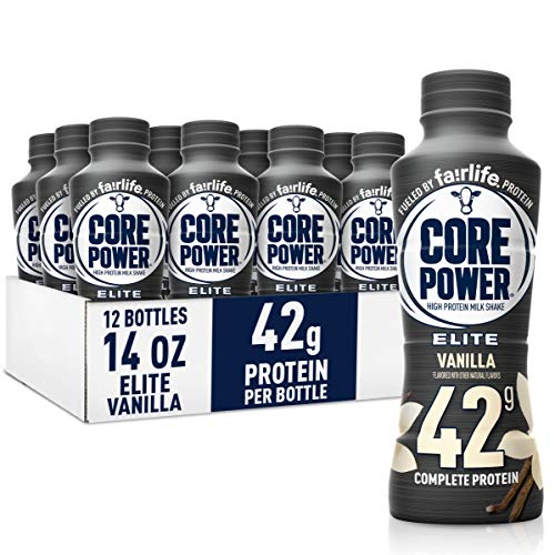 Core Power Fairlife Protein Milk Shakes for Workout Recovery (26g and 42g) | 24 Count