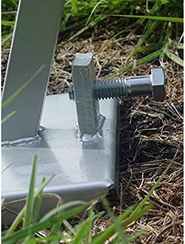 BOSS Buck Deluxe Durable Steel Stable Versatile Foot Pad for Game Feeder | Nut and 1/2" Bolt Included