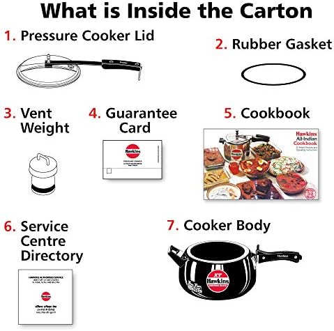 Hawkins Contura Hard Anodized Induction Compatible Extra Thick Base Pressure Cooker, Black, 5L