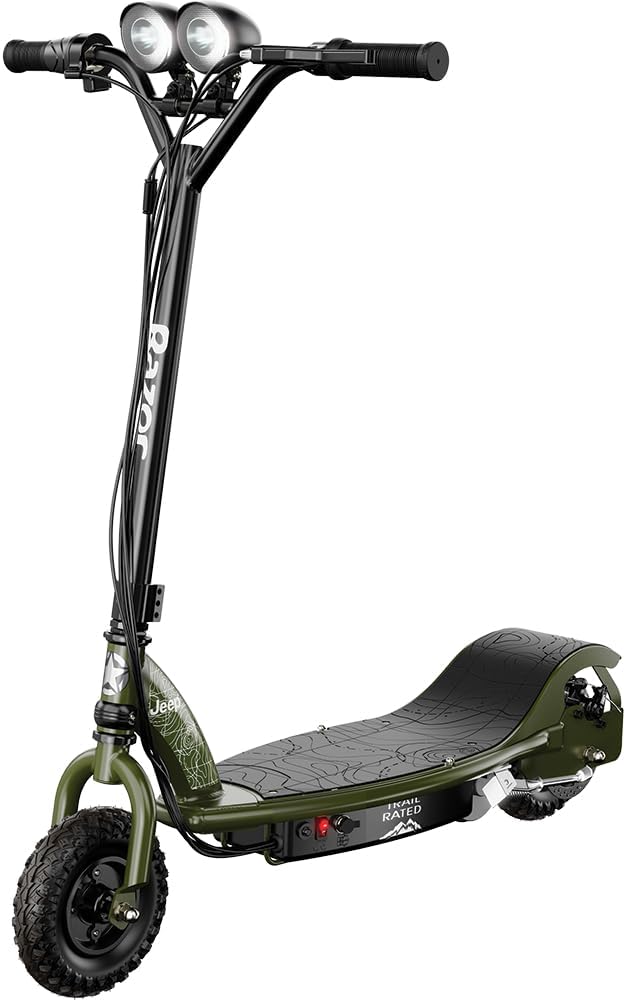 Razor RX200 Electric Off-Road Scooter for Kids Ages 13+ - Lightweight, Steel Frame, 24V Rechargeable Battery, Up to 12 MPH, Up to 8 Mile Range