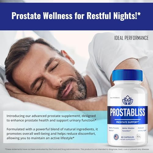ProstaBliss Prostate Capsules - Official ProstaBliss Supplement Pills - Maximum Strength, All Natural Formula Support Prostate Health