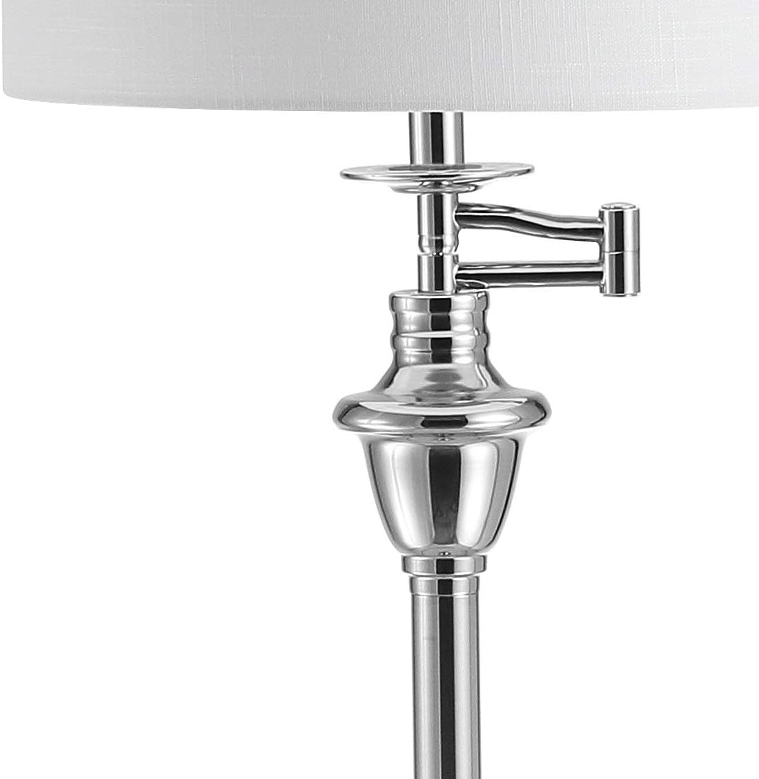 JONATHAN Y Cora 60" Metal Swing Arm Floor Lamp, Oil Rubbed Bronze/Clear
