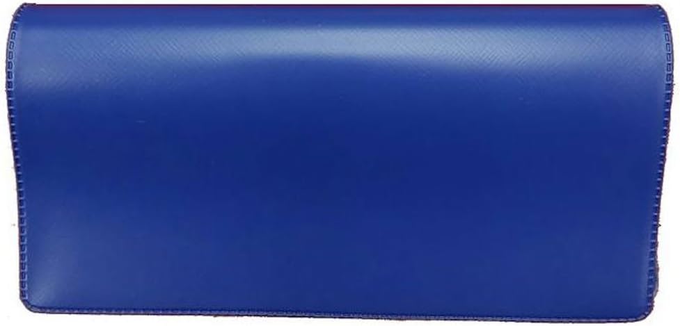 Royal Blue Die Cut Frosty Vinyl Checkbook Cover W/Clear Interior Pocket 100/PK