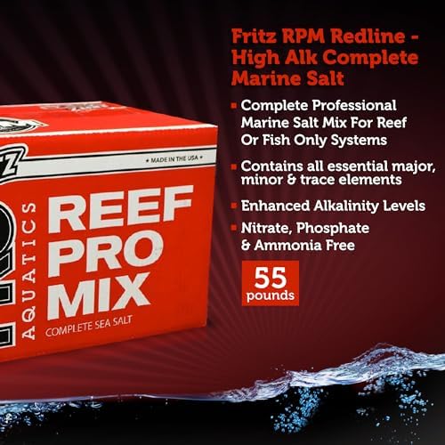FritzPRO R.P.M. Redline High Alk Salt Mix Red Box 55 lbs - Fritz Aquatics
