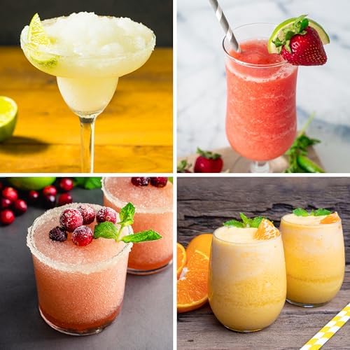 Nostalgia Taco Tuesday Frozen Drink Maker and Margarita Machine for Home - 40-Ounce Slushy Maker with Stainless Steel Flow Spout - Easy to Clean and