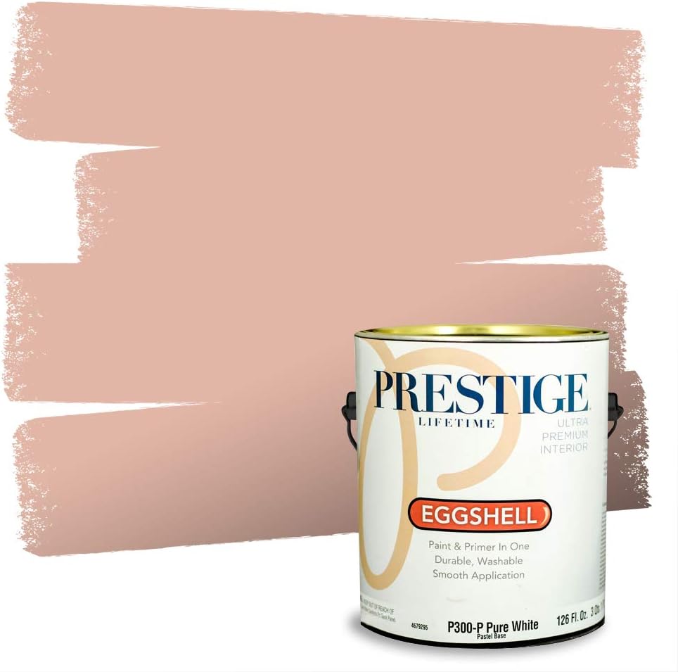 PRESTIGE Paints Exterior Paint and Primer In One, 1-Gallon, Satin, Comparable Match of Sherwin Williams* Grandeur Plum*