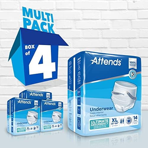 Attends MCK22023101 - Adult Underwear Pull On Medium Disposable Heavy Absorbency