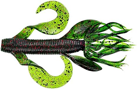 Yamamoto Custom Baits 4" Kreature Soft Creature Bait, 7-Pack, Bass Fishing Soft Plastic Lure, Multiple Colors