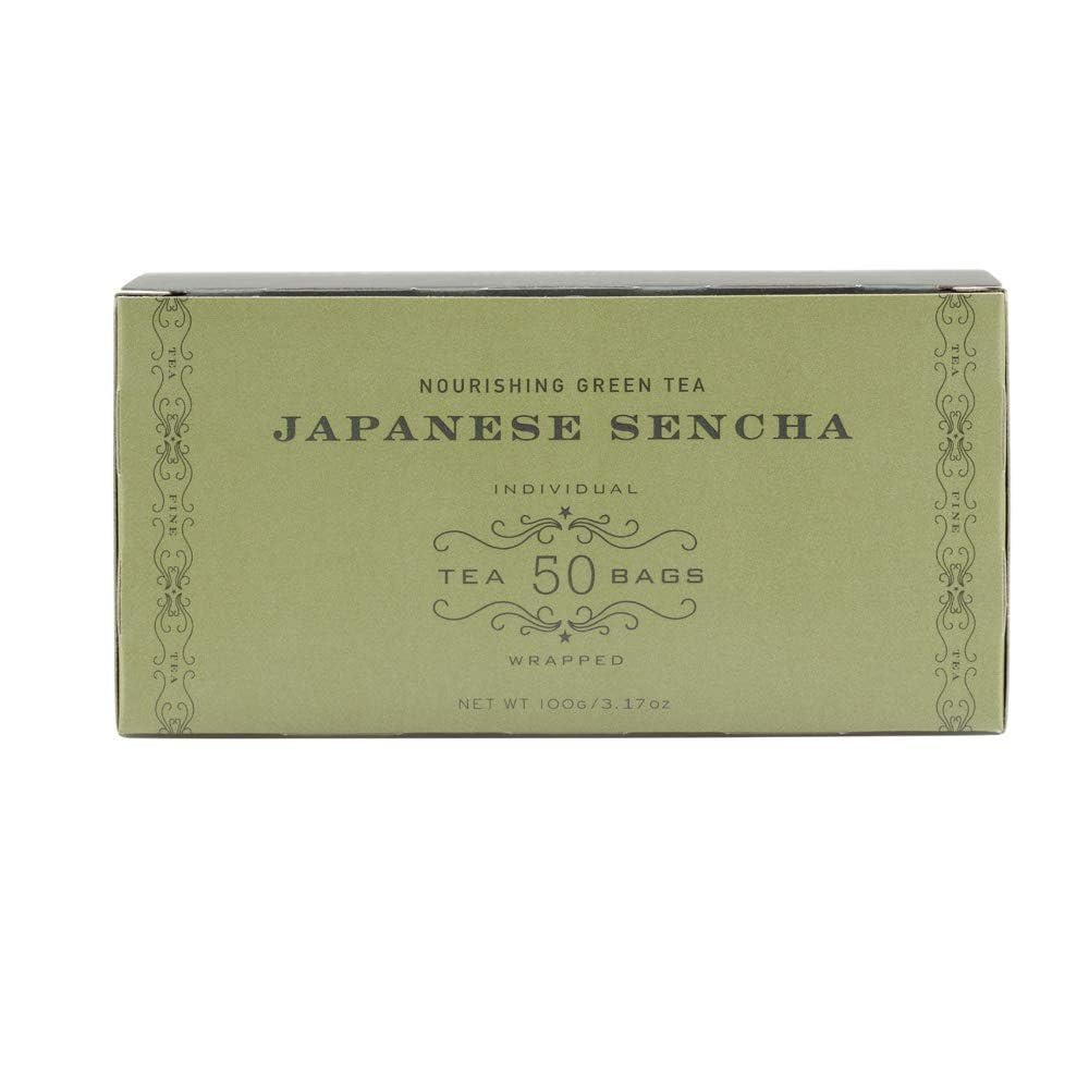Harney & Sons Japanese Sencha Green Tea, 50 Tea Bags | Japanese Sencha green tea with a light, delicate flavor. Contains caffeine.