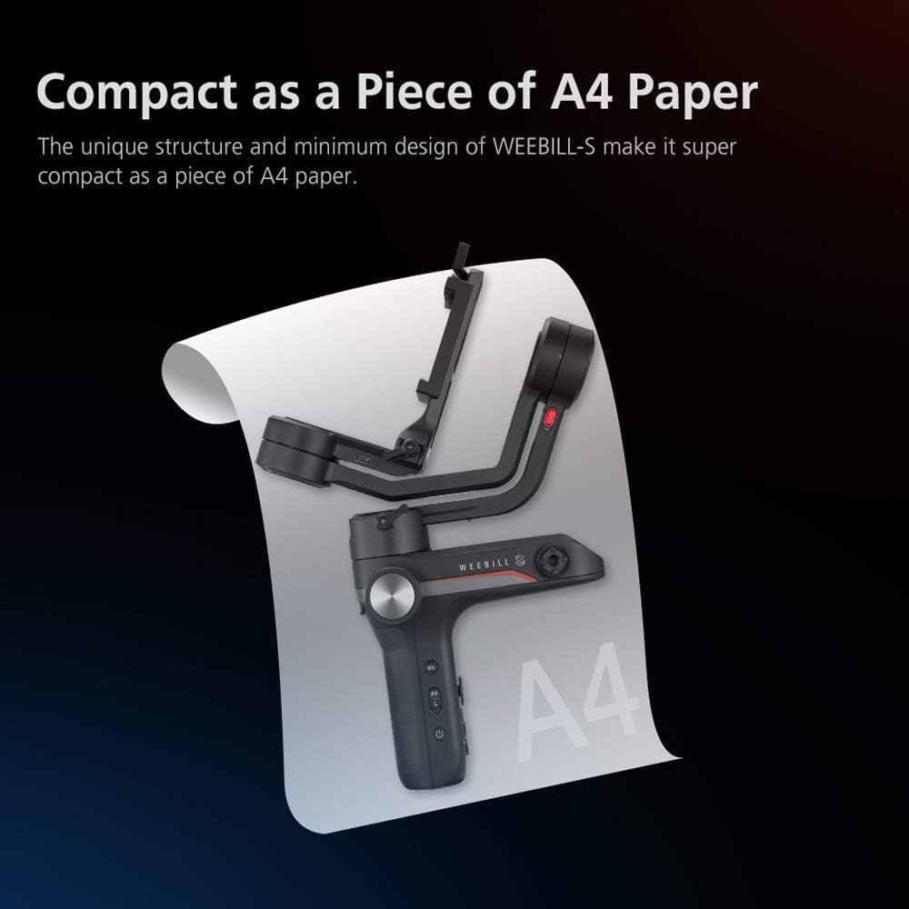 Zhi yun Weebill S Gimbal Stabilizer for Mirrorless and DSLR Camera, for Canon 5DIV 5DIII EOS R Sony A7M3 A7R3 A7 III A9 Panasonic S1 GH5s Nikon Z6