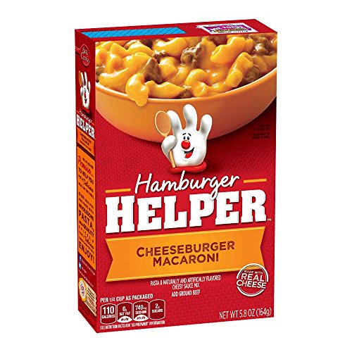 Betty Crocker Hamburger Helper, Double Cheeseburger Macaroni Hamburger Helper, 6 Oz Box
