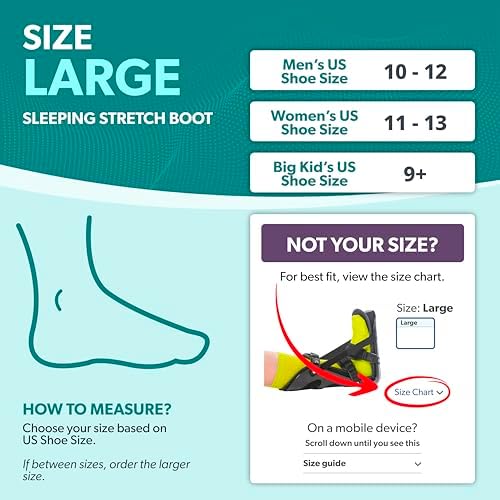 BraceAbility Sleeping Stretch Boot - Plantar Fasciitis Night Foot Splint Adjustable Achilles Tendonitis Brace for Fascia, Tendon and Calf Stretching, Heel and Bone Spur, Arch Pain Treatment (Medium)