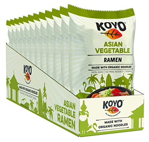 Koyo Ramen Soup, Buckwheat Shoyu, Made With Organic Noodles, No MSG, No Preservatives, Vegan, 2.1 Ounce (Pack of 12)