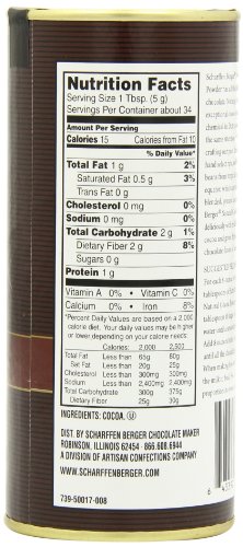 Scharffen Berger Natural Unsweetened Cocoa Powder, 6-Ounce Canisters (Pack of 2)