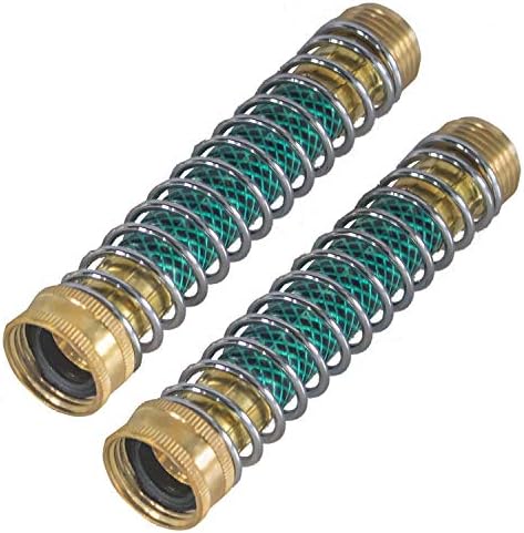 Hourleey Garden Hose Protector, Hose Extension Adapter with Coil Spring, 2 Pack