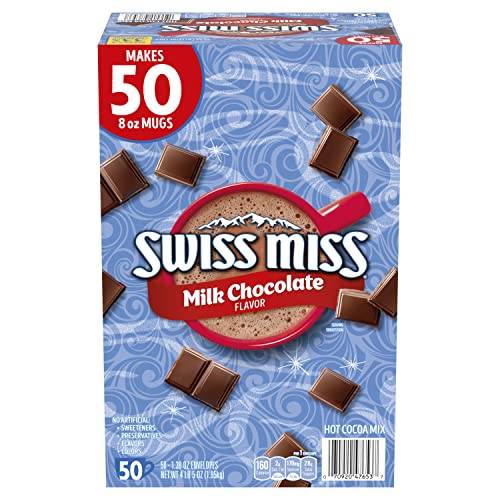 Swiss Miss Milk Chocolate Flavor Hot Cocoa Mix, 1.38 oz., 50-ct