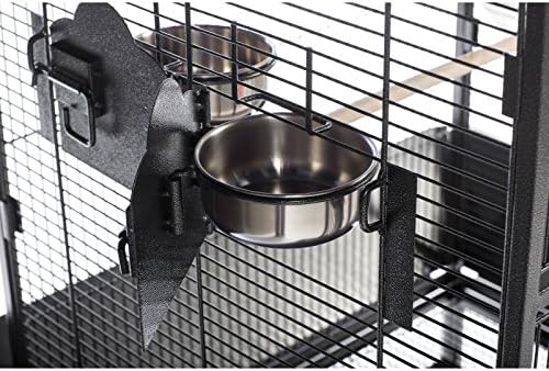 Prevue Pet Products 3352COCO Park Plaza Bird Cage, Coco Brown | Large Brown Steel Bird Cage with Rolling Stand and Perches, Ideal for Cockatiels and Medium Birds
