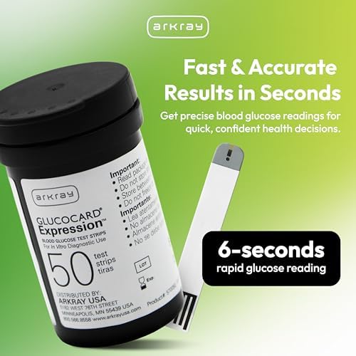 ARKRAY GLUCOCARD Expression Blood Glucose Test Strips - No Coding