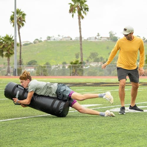 GoSports Heavy Duty Football Tackling Dummy – Training Equipment for Youth & College Football Practice – 4 ft XL Blocking Pad for Sports &