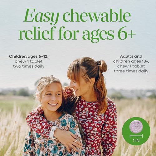 Nature's Way Umcka Allergy & Sinus Relief Chewables, Cherry, 20 ct | Non-Drowsy, Homeopathic, Allergy Relief for Sinus Pressure, Congestion