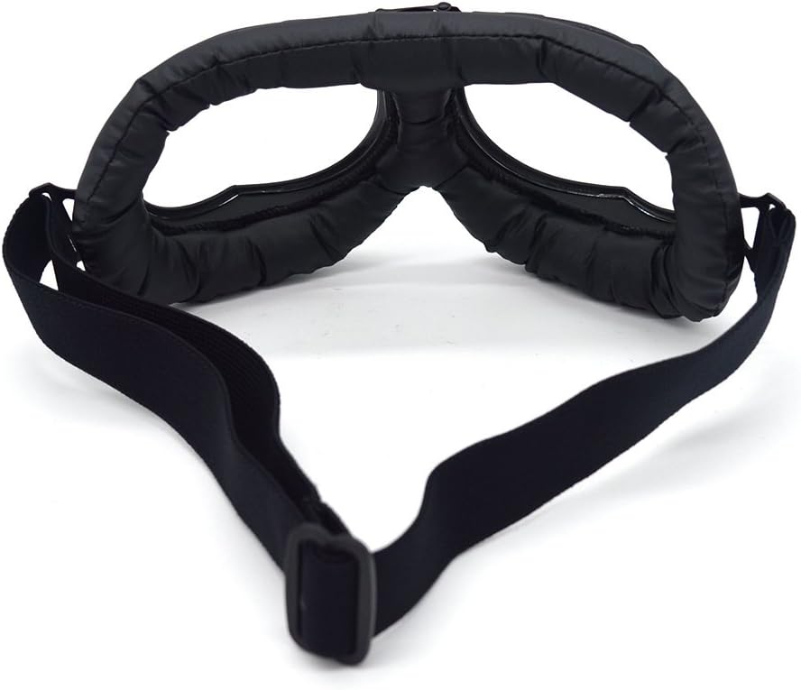 Motorcycle Goggles Anti Fog&Wind&Dust&Sand Aviator Pilot Motocross | Dirt Bike Atv Riding Goggles with Yellow Lens,Fit Over Glasses or Helmet