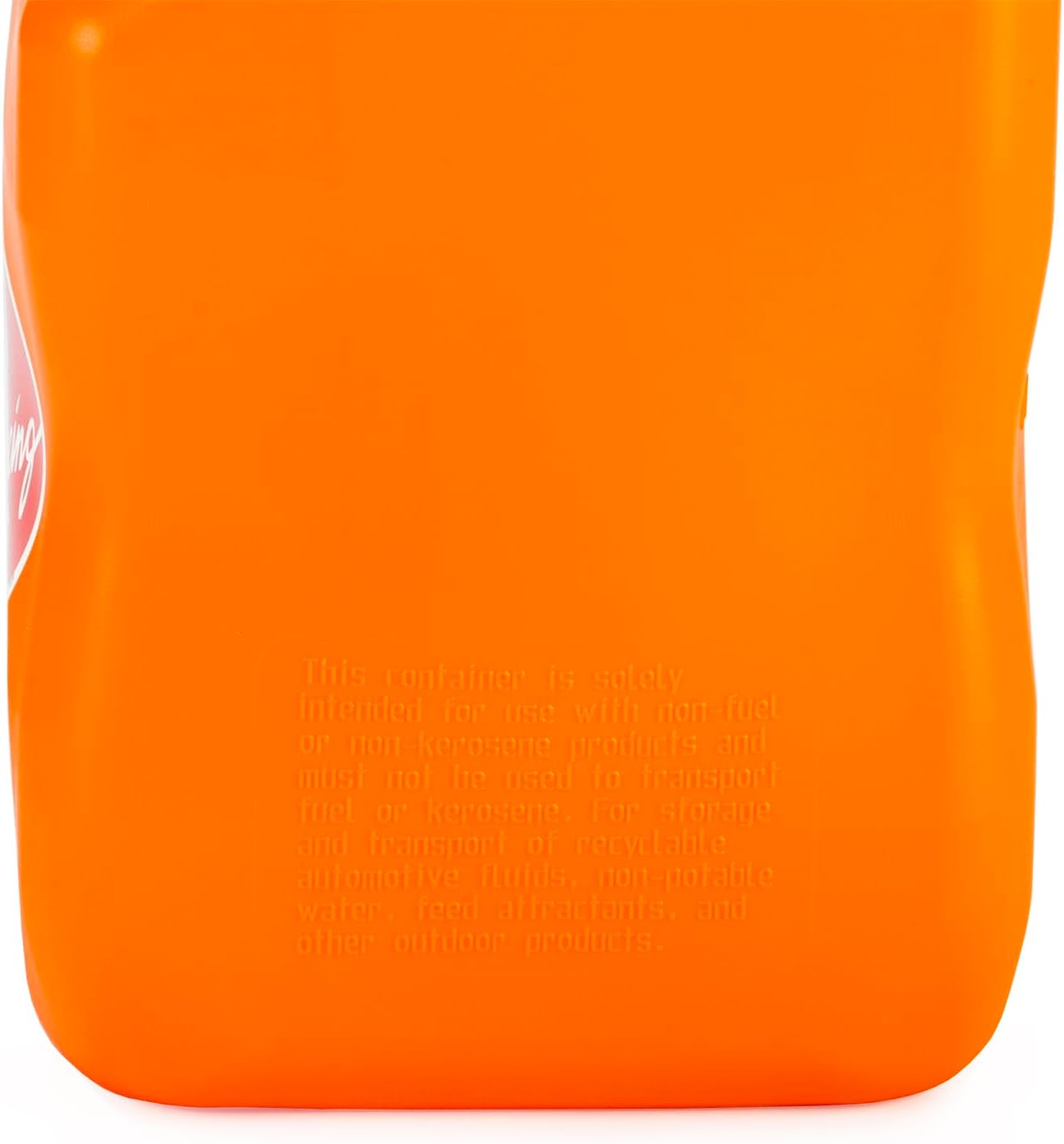 VP Racing 3572-CA, 5.5 Gallon Square motorsport Jug Orange with 2 Deluxe Filler Hoses (2 Pack)